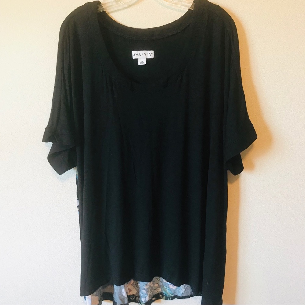 Adorable Ava & Vic Hi Lo Top with Floral Backside